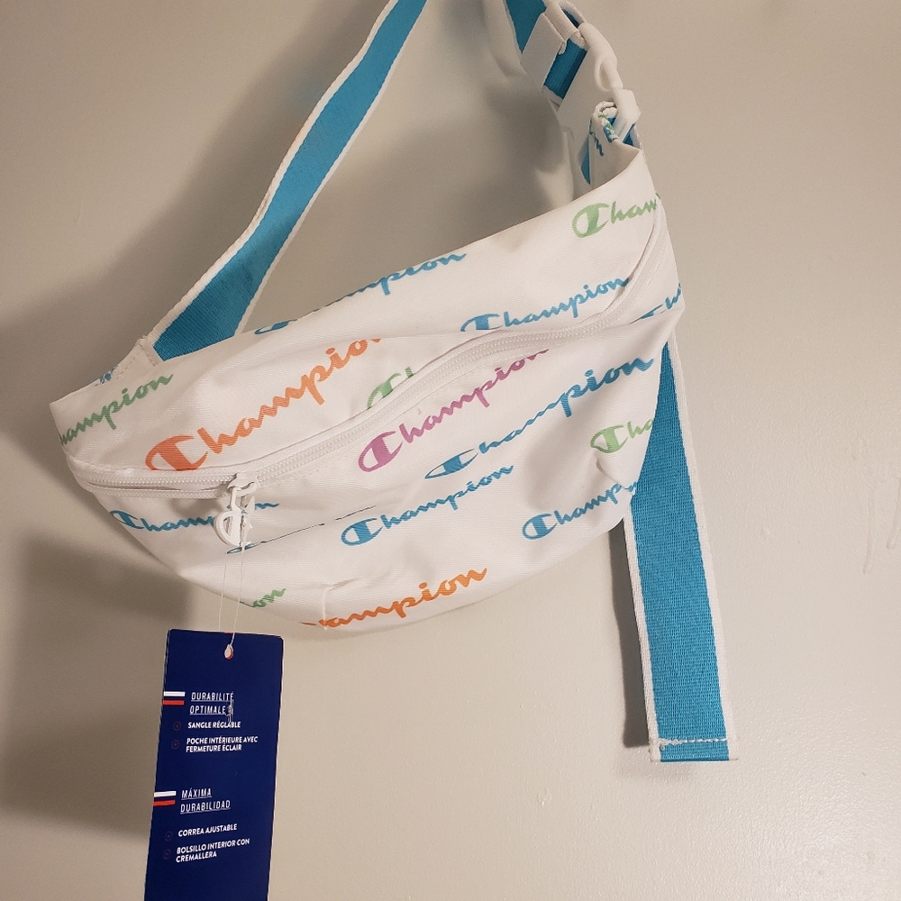 NWT Champion Fanny Pack Multicolor white pastel avery waist bag